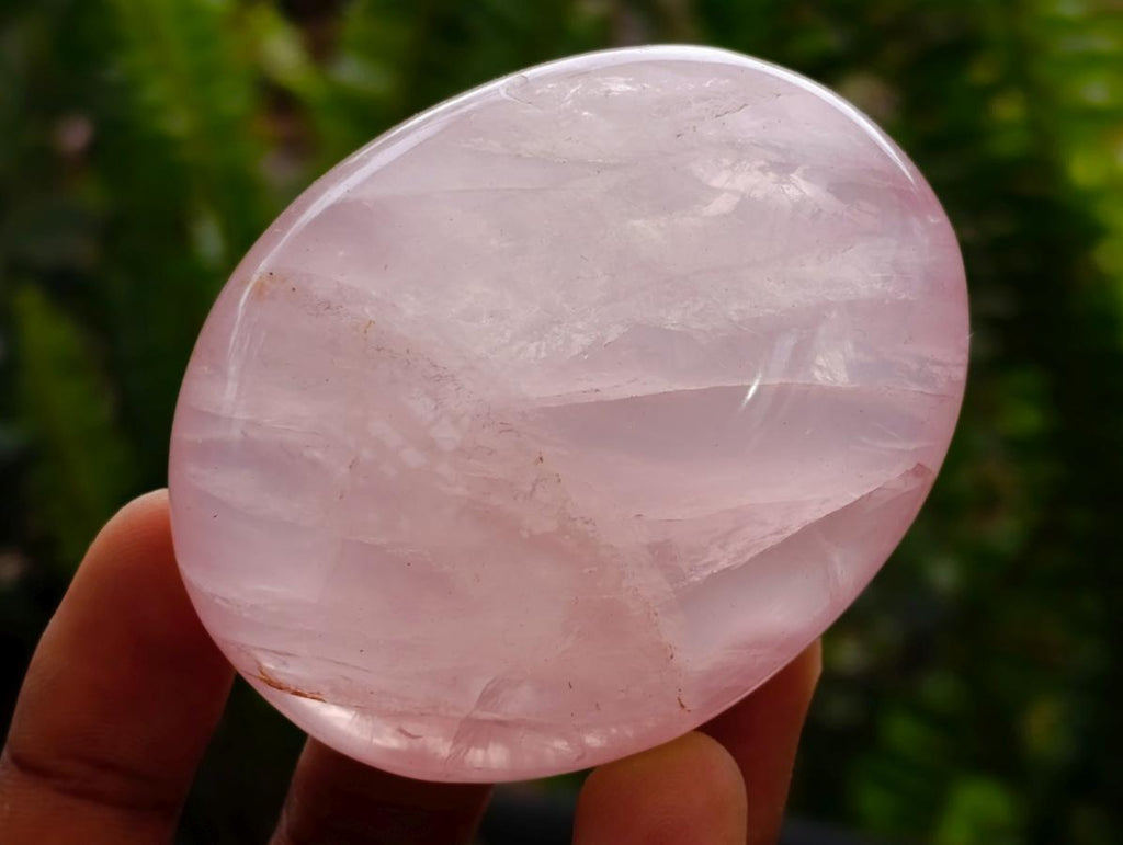 Polished Gemmy Rose Quartz Palm Stones x 13 From Madagascar