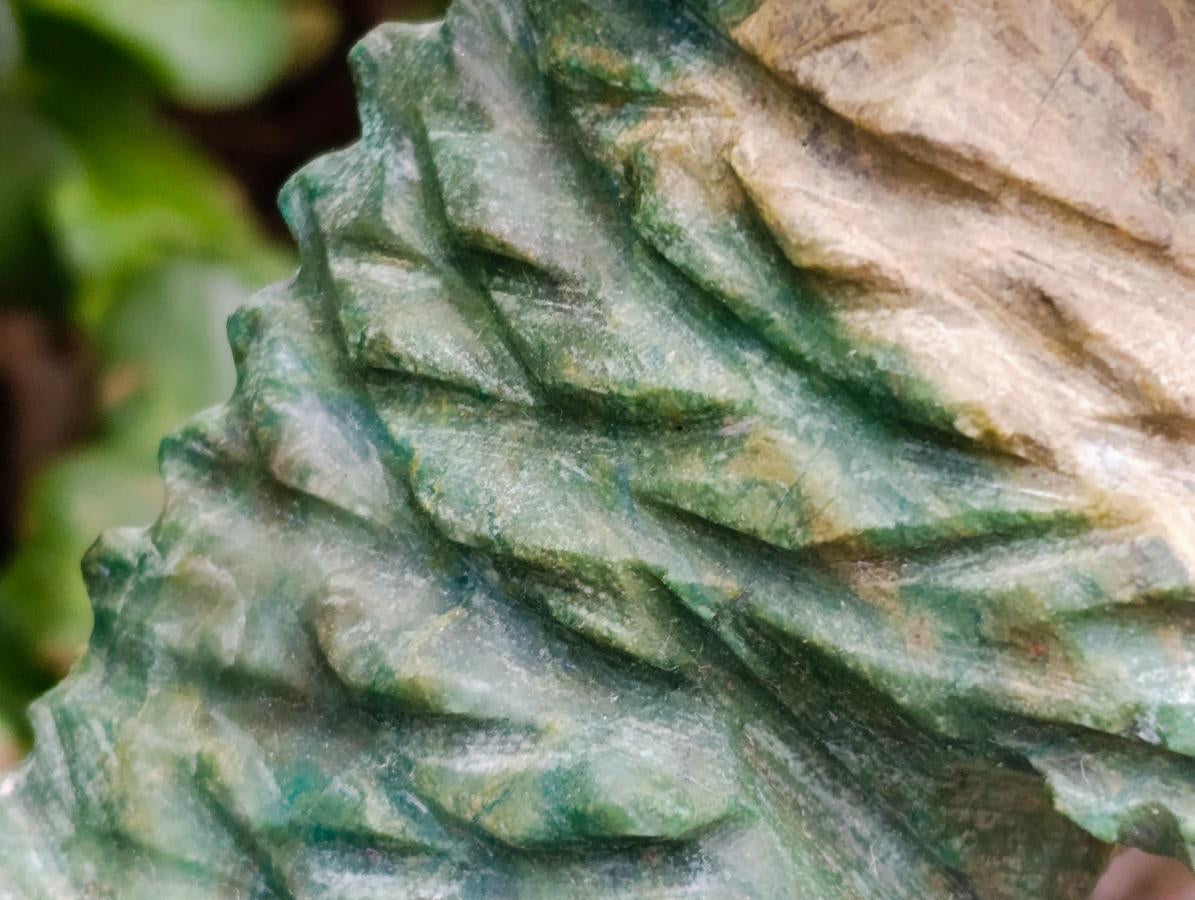 Hand Made Large Verdite Dragon Carving x 1 From Zimbabwe - Toprock Gemstones and Minerals 