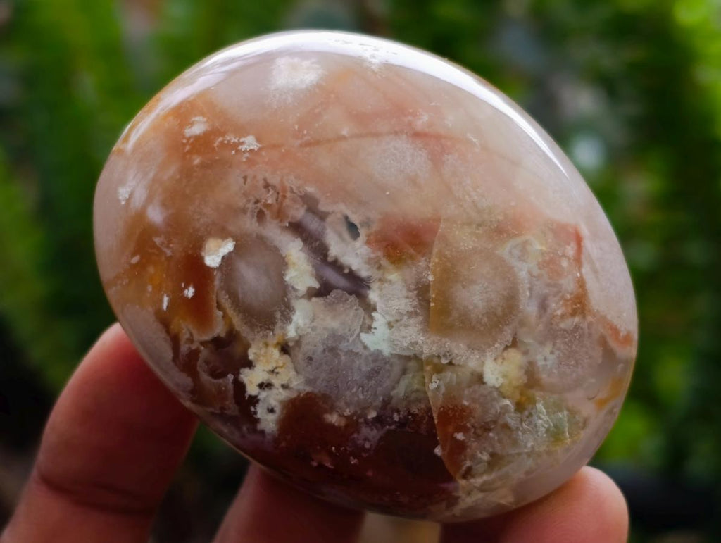 Polished Flower Agate Palm Stones x 16 From Antsahalova, Madagascar - Toprock Gemstones and Minerals 