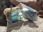 Natural Watermelon Fluorite Cobbed Specimens x 35 From Uis, Namibia