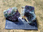 Natural Watermelon Fluorite Cobbed Specimens x 35 From Uis, Namibia