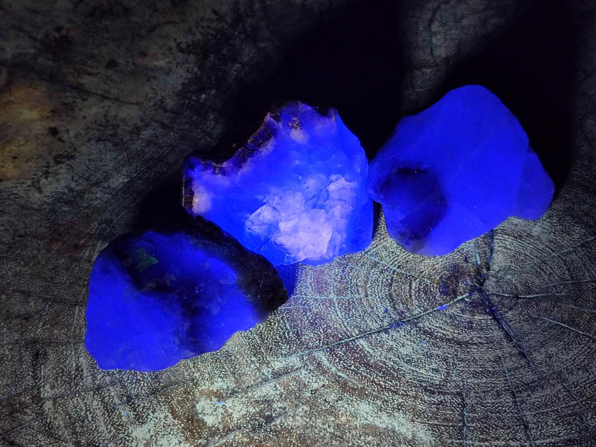 Natural Watermelon Fluorite Cobbed Specimens x 35 From Uis, Namibia