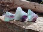 Natural Watermelon Fluorite Cobbed Specimens x 35 From Uis, Namibia