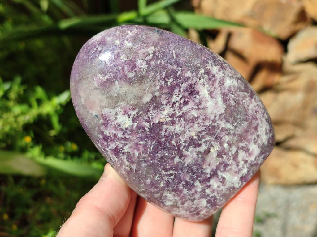 Polished Lepidolite Standing Free Forms x 4 From Ambatondrazaka, Madagascar