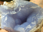 Natural Blue Lace Agate Geode Specimens x 6 From Nsanje, Malawi