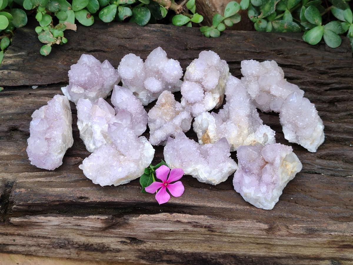 Natural Amethyst Spirit Clusters x 12 From Boekenhouthoek, South Africa
