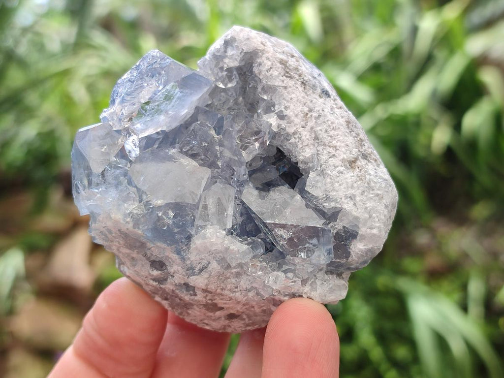 Natural Blue Celestite Specimens x 6 From Sakoany, Madagascar