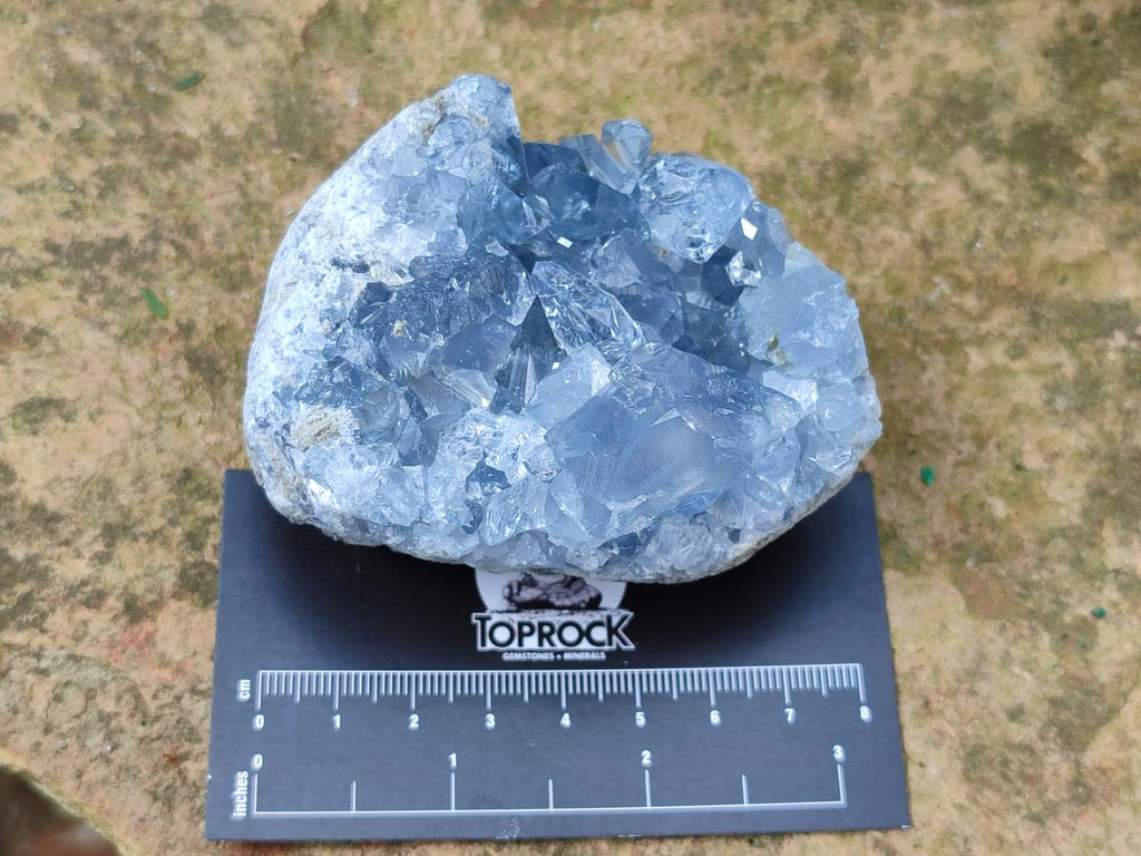 Natural Blue Celestite Specimens x 6 From Sakoany, Madagascar