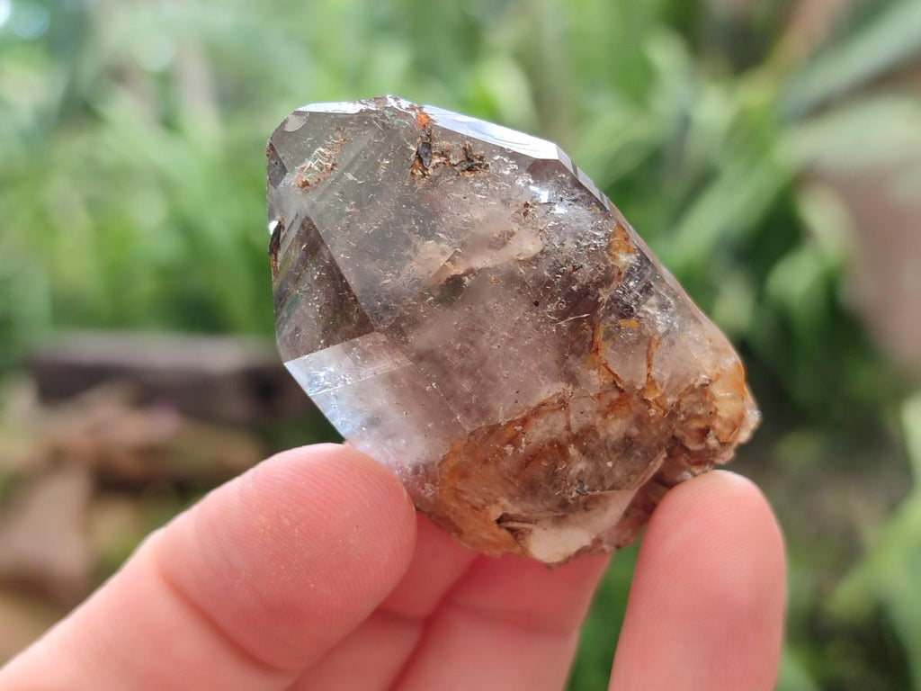 Natural Morion Smokey Quartz Crystals x 20 From Zomba Plateau, Malawi
