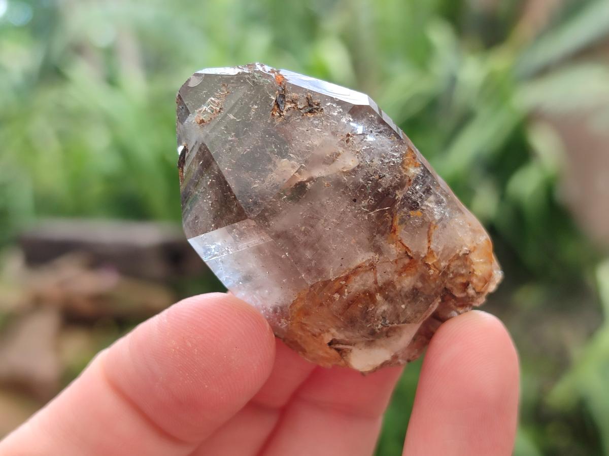 Natural Morion Smokey Quartz Crystals x 20 From Zomba Plateau, Malawi