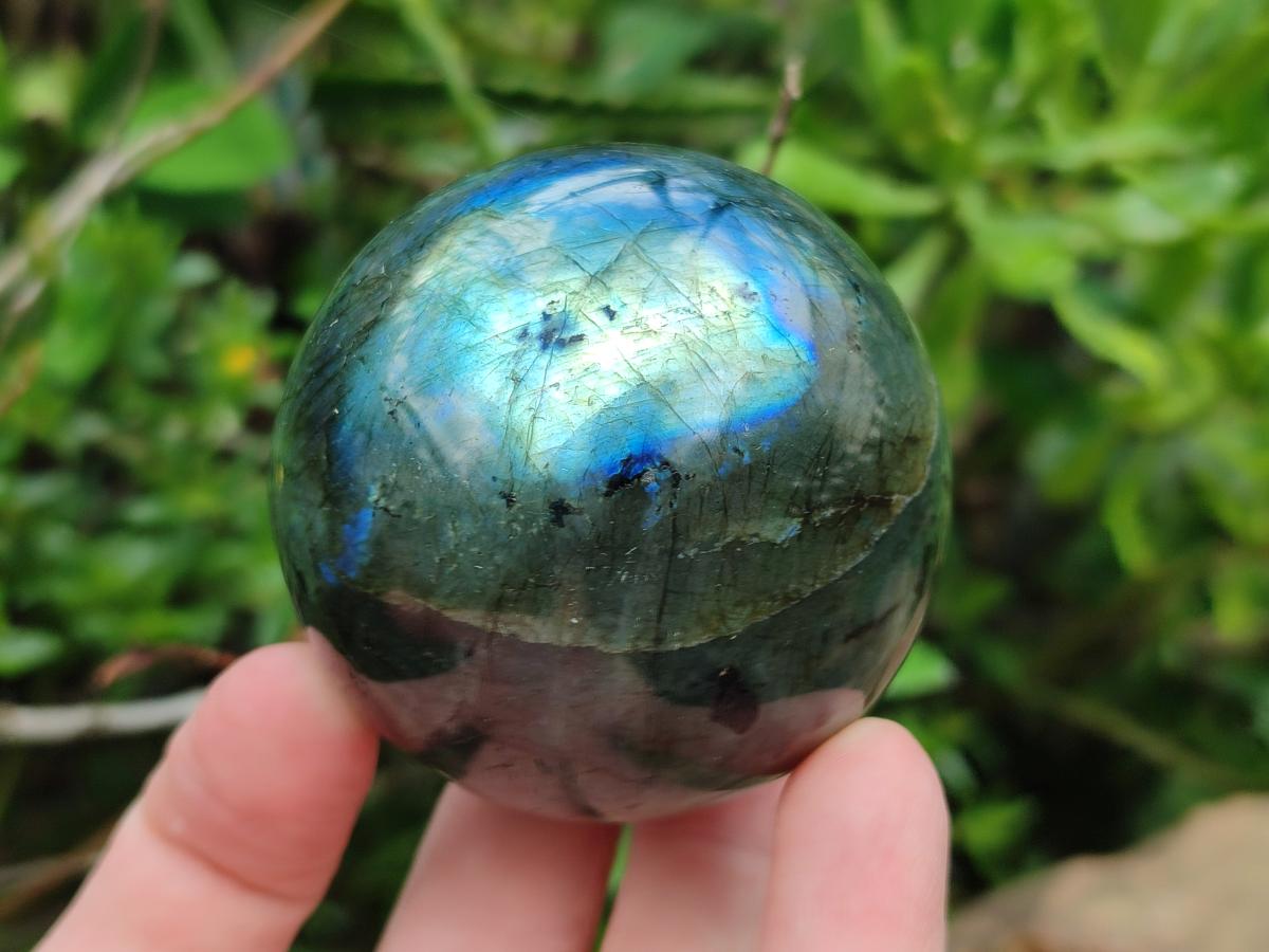 Polished Labradorite Spheres x 4 From Madagascar