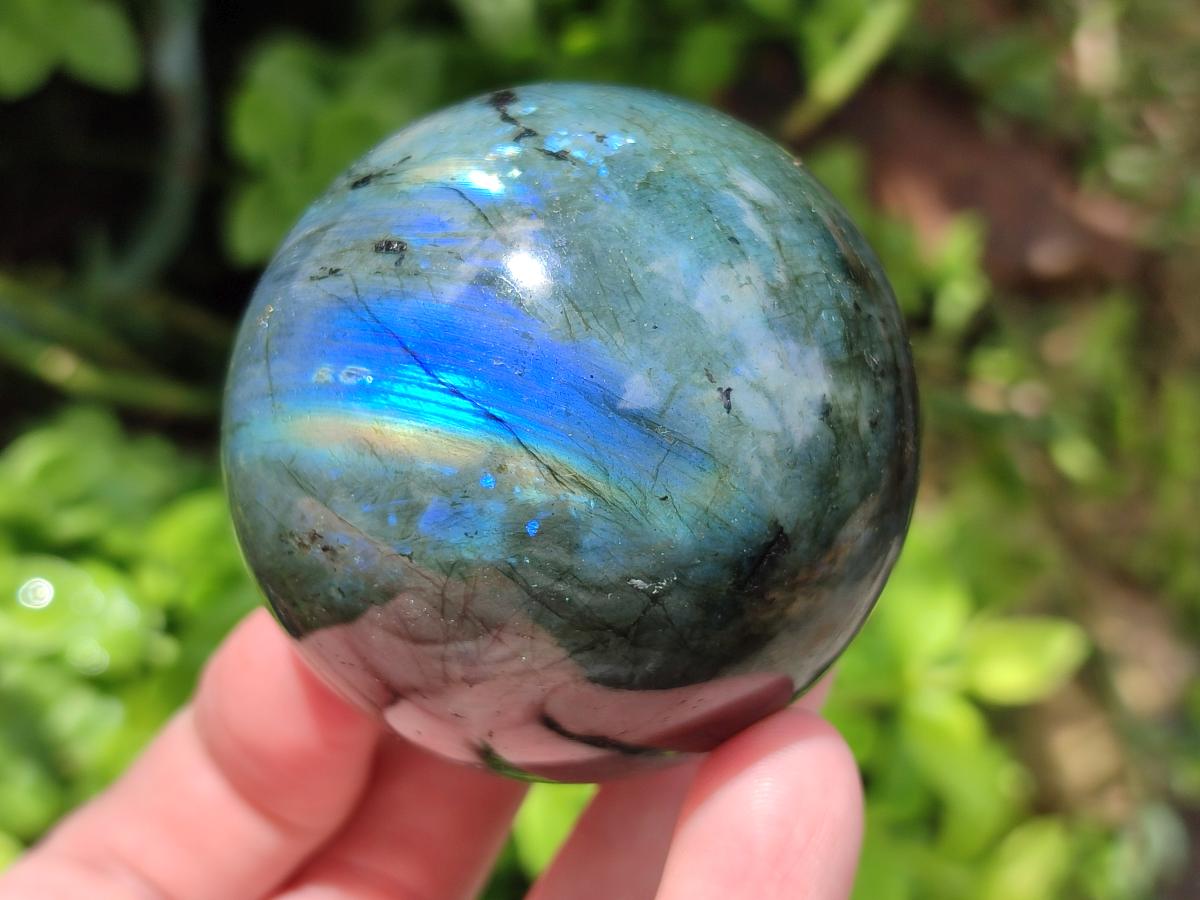 Polished Labradorite Spheres x 4 From Madagascar