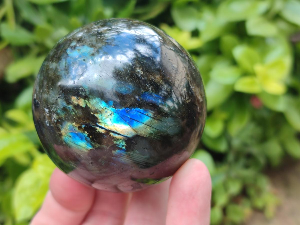 Polished Labradorite Spheres x 4 From Madagascar