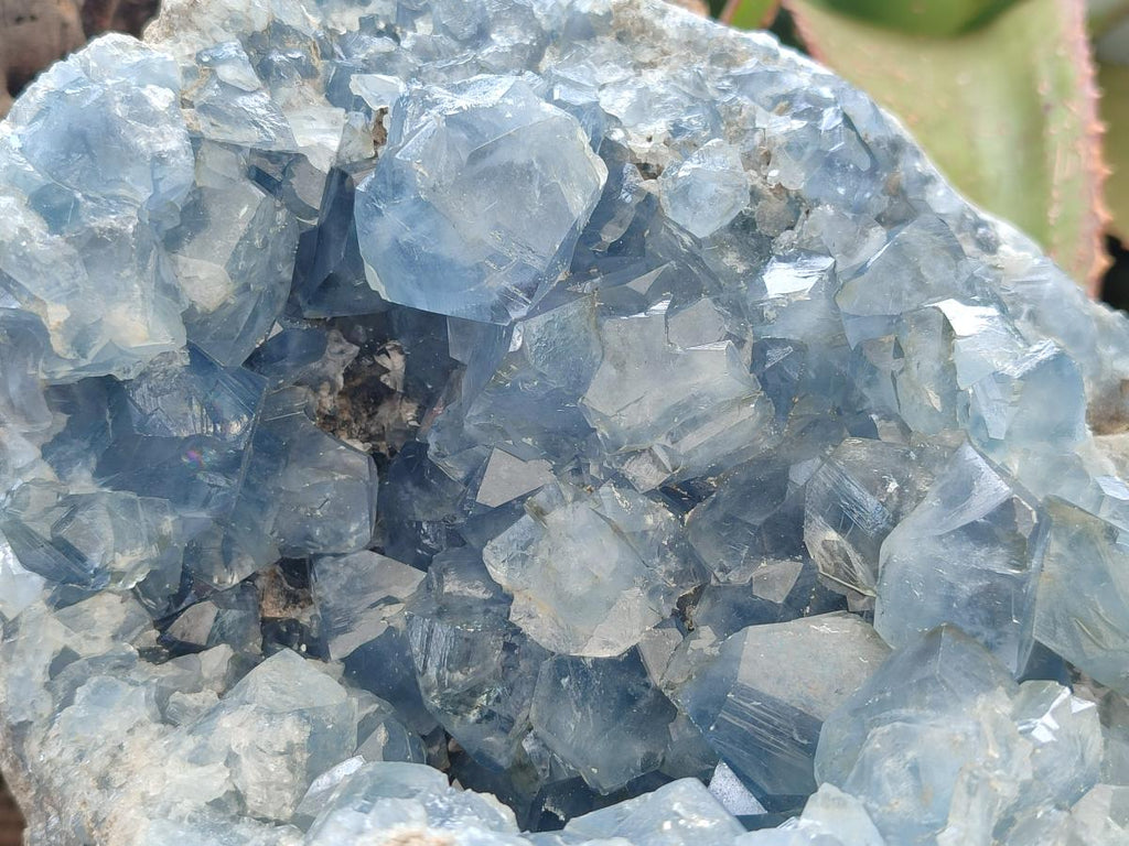 Natural Large Blue Celestite Geode Specimen x 1 From Sakoany, Madagascar