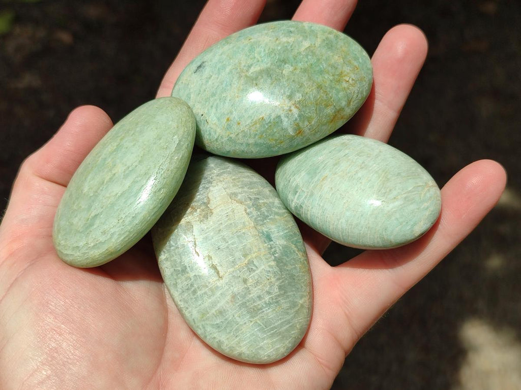 Polished Amazonite Free Forms x 24 From Madagascar