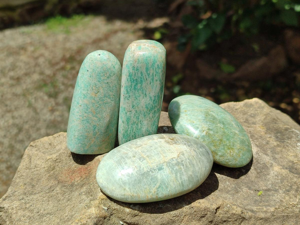 Polished Amazonite Free Forms x 24 From Madagascar
