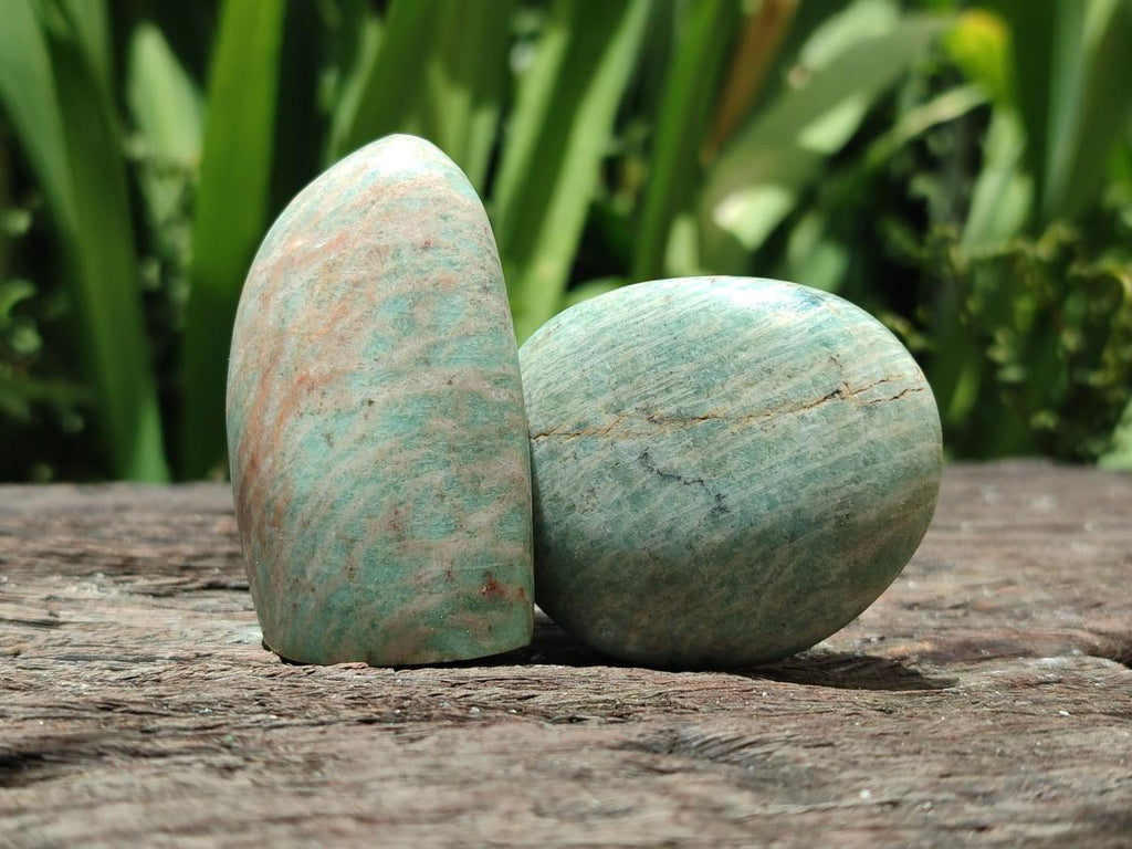 Polished Amazonite Free Forms x 24 From Madagascar