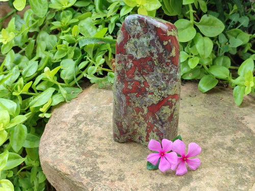 Polished Bloodstone Standing Free Form x 1 From Swaziland