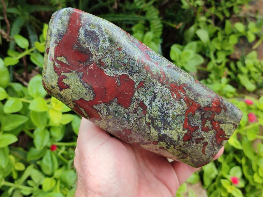 Polished Bloodstone Standing Free Form x 1 From Swaziland