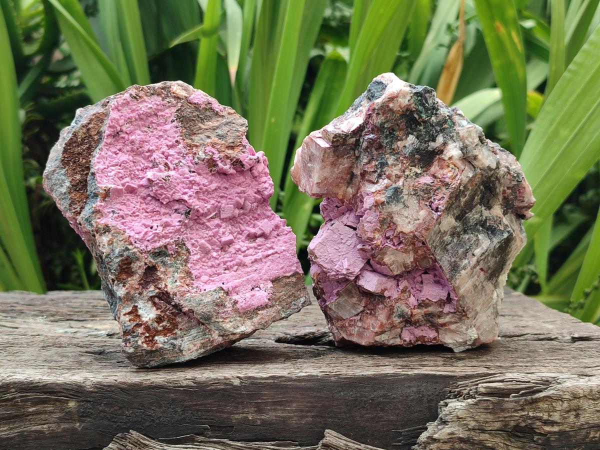 Natural Salrose Cobaltion Dolomite Specimens x 3 From Kakanda, Congo