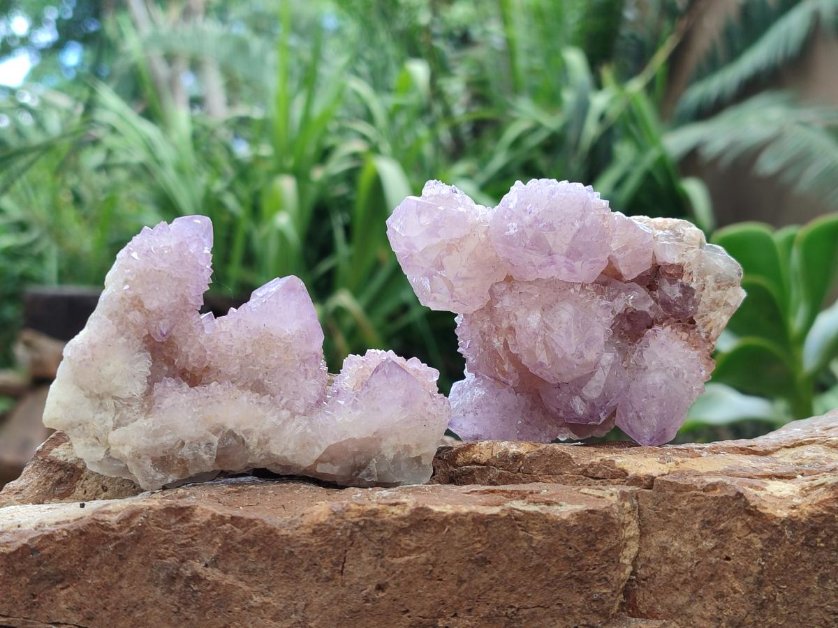 Natural Amethyst Spirit Clusters x 6 From Boekenhouthoek, South Africa