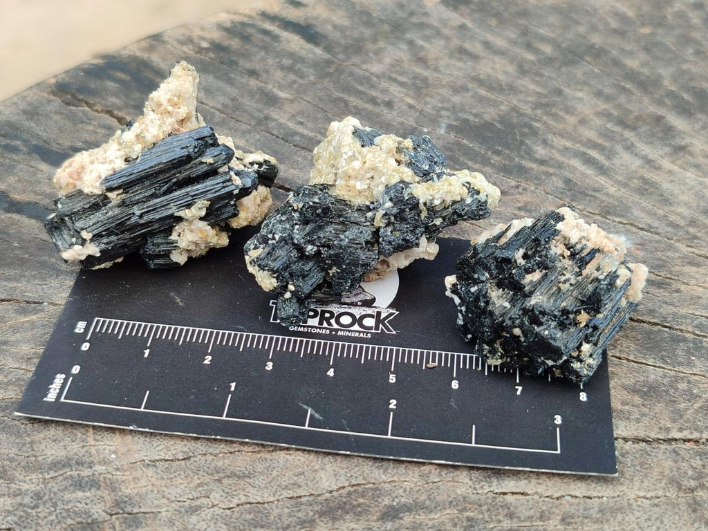 Natural Schorl Black Tourmaline with Vermiculite Specimens x 70 From Erongo, Namibia