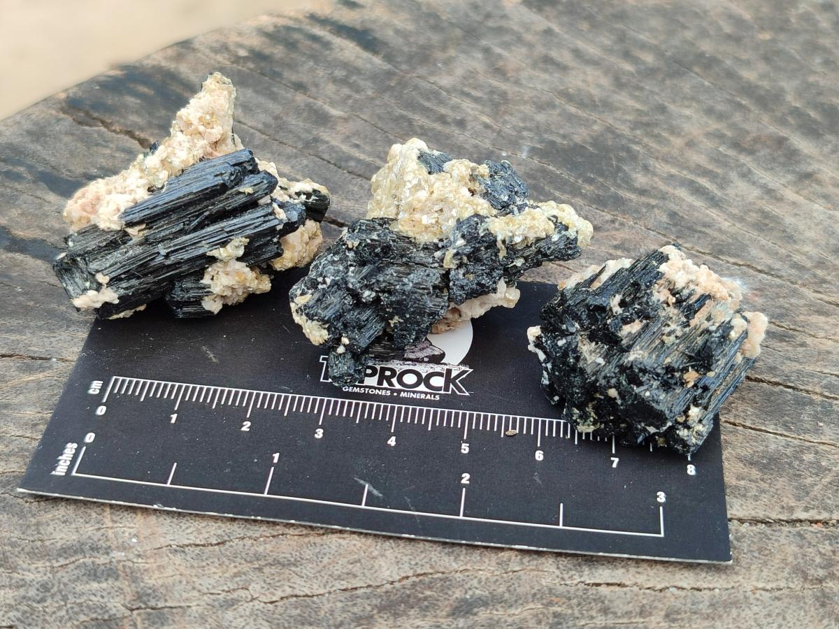 Natural Schorl Black Tourmaline with Vermiculite Specimens x 70 From Erongo, Namibia