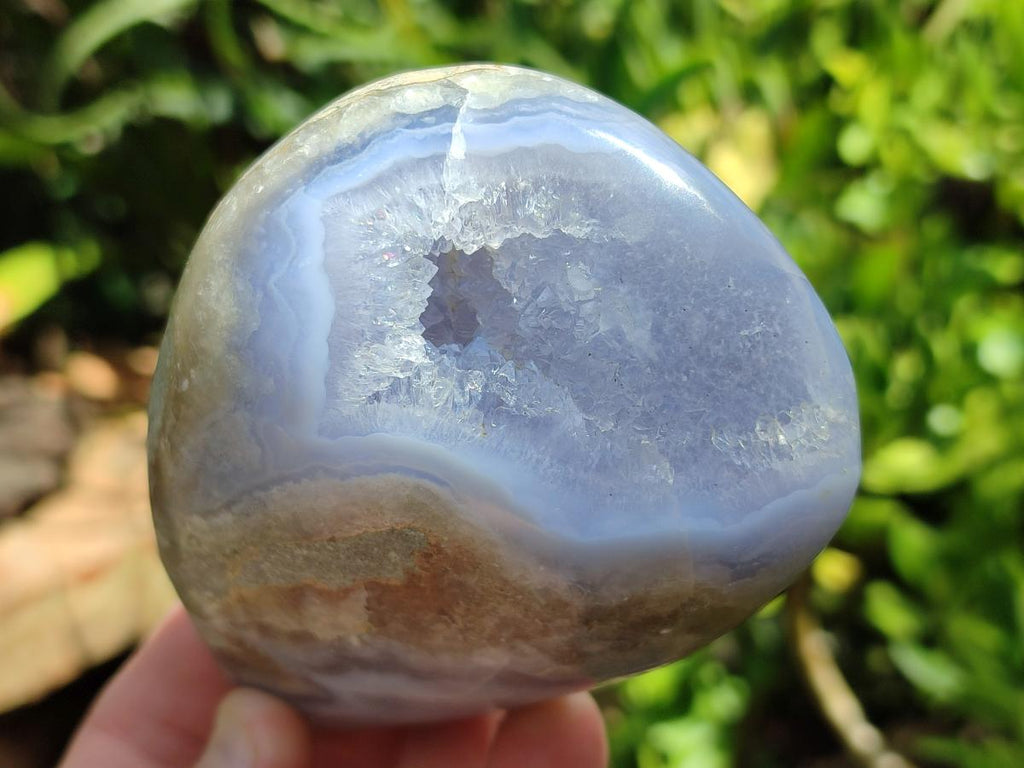 Polished Blue Lace Agate Free Forms x 3 From Nsanje, Malawi - Toprock Gemstones and Minerals 