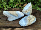 Polished Blue Lace Agate Free Forms x 3 From Nsanje, Malawi - Toprock Gemstones and Minerals 