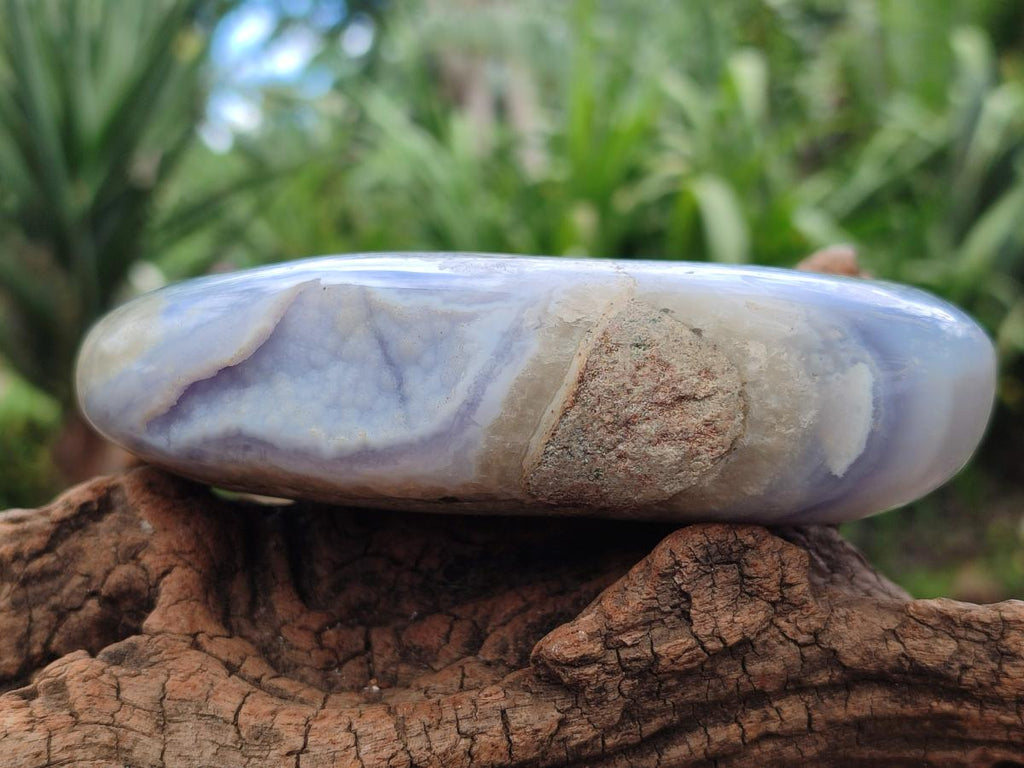 Polished Blue Lace Agate Free Forms x 3 From Nsanje, Malawi - Toprock Gemstones and Minerals 