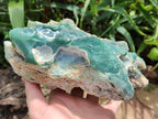 Natural Mtorolite Chrysoprase Cutting Material x 2 From Mutorashanga, Zimbabwe