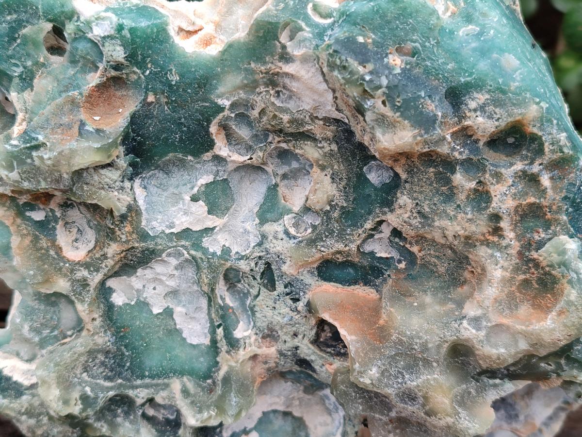 Natural Mtorolite Chrysoprase Cutting Material x 2 From Mutorashanga, Zimbabwe