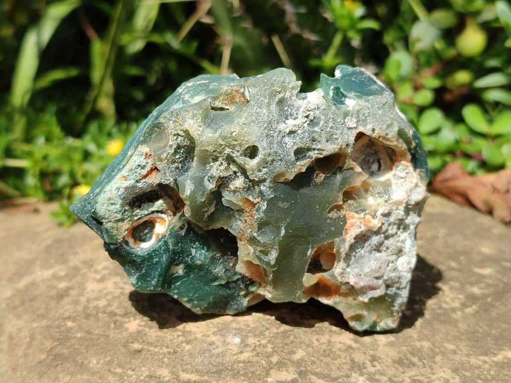 Natural Mtorolite Chrysoprase Cutting Material x 2 From Mutorashanga, Zimbabwe