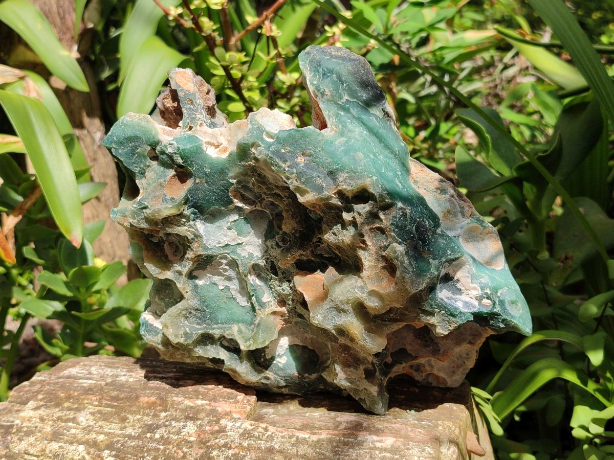 Natural Mtorolite Chrysoprase Cutting Material x 2 From Mutorashanga, Zimbabwe