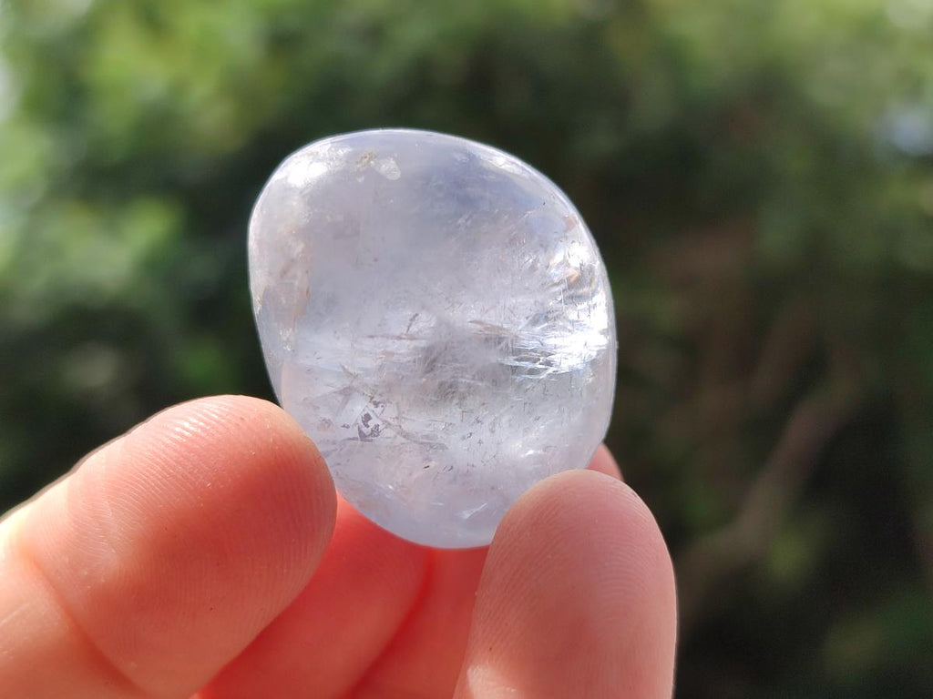 Polished Blue Celestite Free Form Crystals x 20 From Sakoany, Madagascar