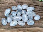 Polished Blue Celestite Free Form Crystals x 20 From Sakoany, Madagascar