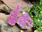 Natural Salrose Cobaltion Dolomite Specimens x 2 From Kakanda, Congo