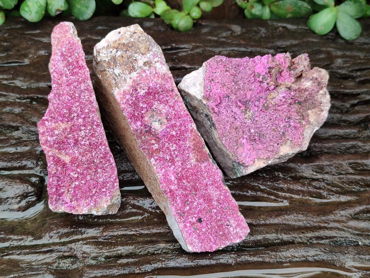 Natural Salrose Cobaltion Dolomite Specimens x 2 From Kakanda, Congo