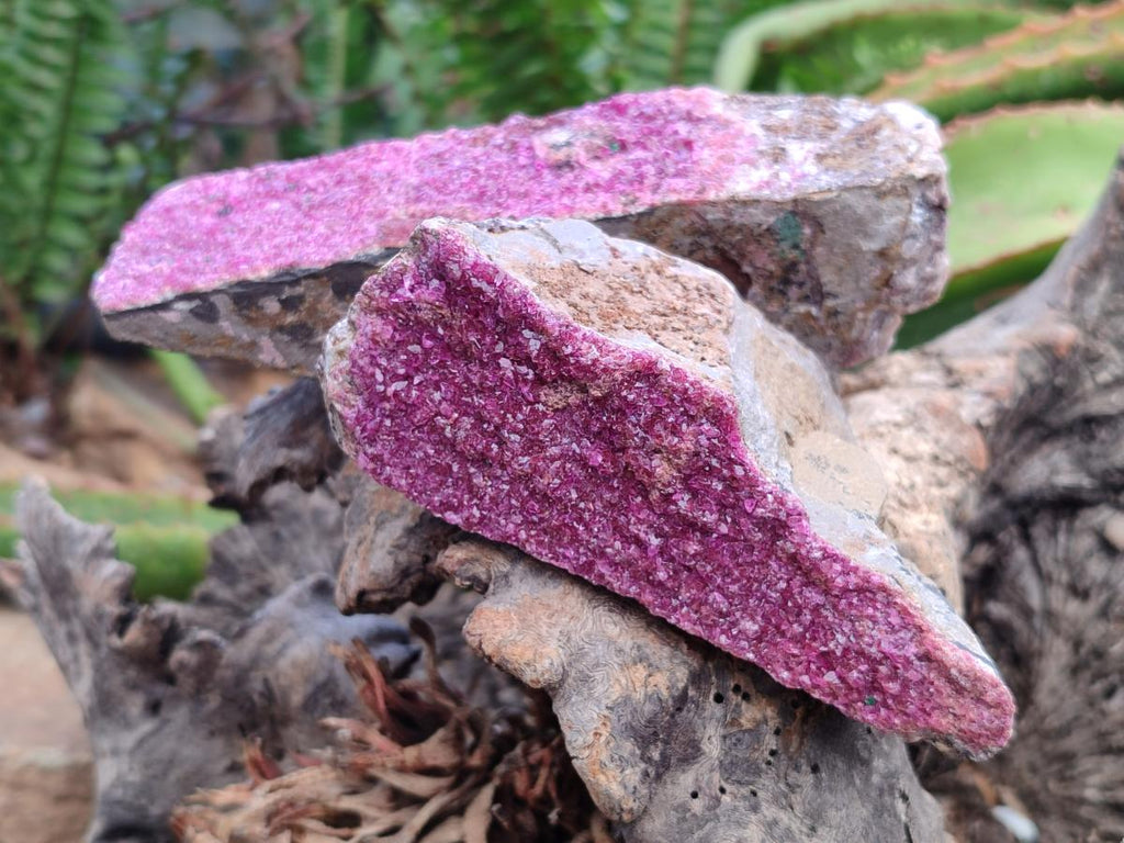 Natural Salrose Cobaltion Dolomite Specimens x 2 From Kakanda, Congo