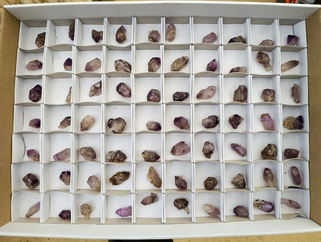 Natural Window Amethyst Crystals x 70 From Chiredzi, Zimbabwe