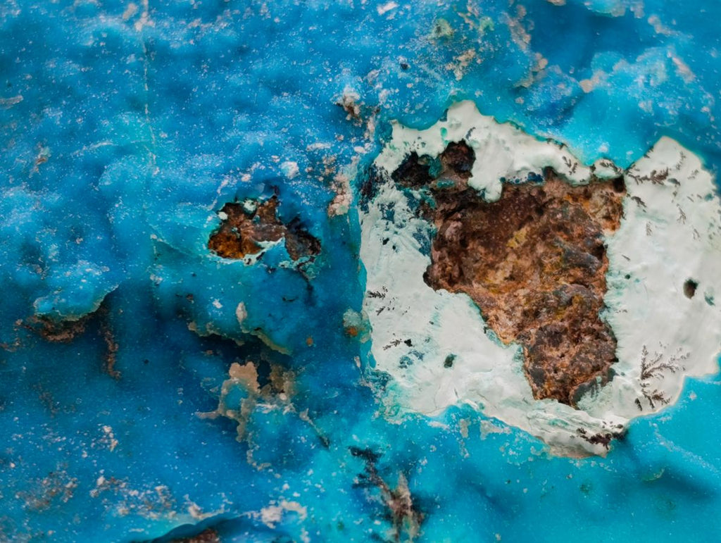 Natural Large Drusy Coated Chrysocolla Specimen x 1 From Lupoto Mine, Congo