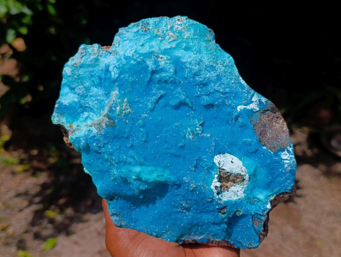 Natural Large Drusy Coated Chrysocolla Specimen x 1 From Lupoto Mine, Congo