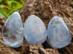 Polished Blue Celestite Free Form Crystals x 20 From Sakoany, Madagascar