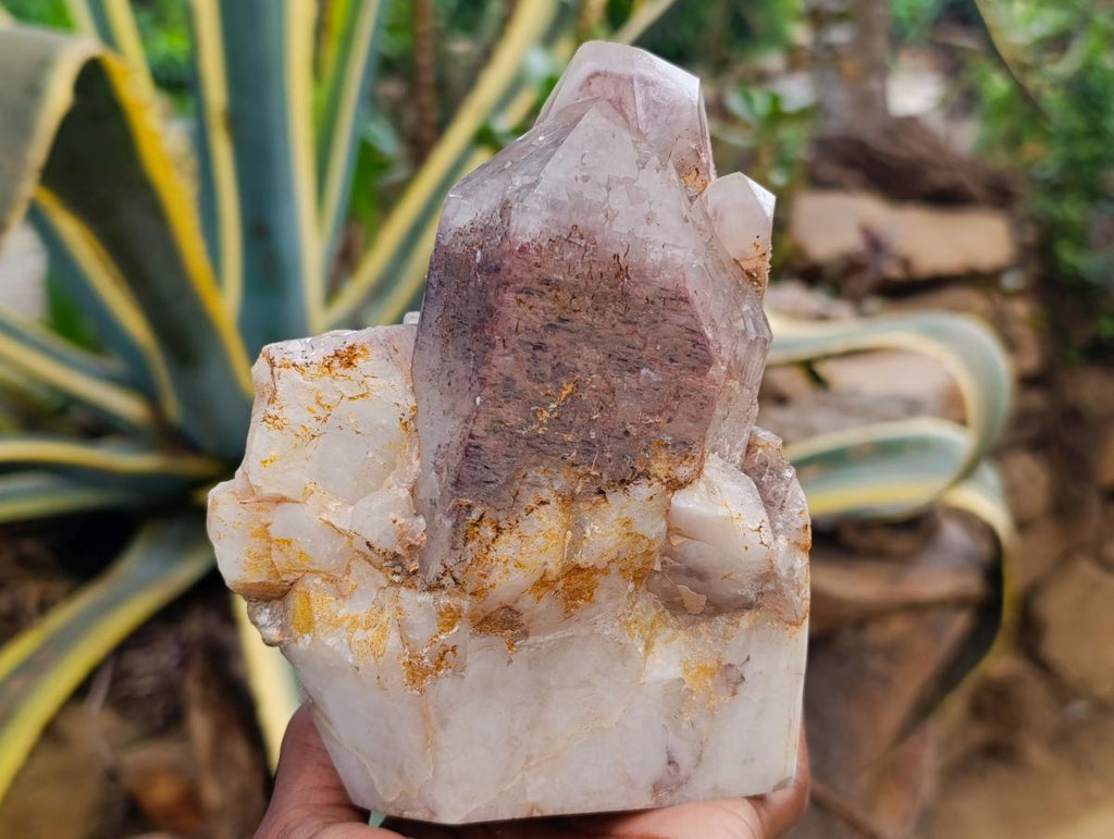 Polished Red Hematoid Quartz Crystal Clusters x 2 From Karoi, Zimbabwe