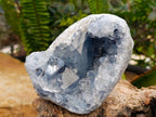 Natural Blue Celestite Geode Cluster Specimens x 2 From Sakoany, Madagascar