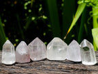Polished Mixed Quartz Crystal Points x 35 From Madagascar