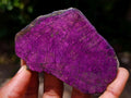 Polished On One Side Metallic Purpurite Specimens x 6 From Erongo Namibia