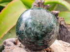 Polished Emerald Mica 'Mutokolite' Spheres x 2 From Mutoko, Zimbabwe
