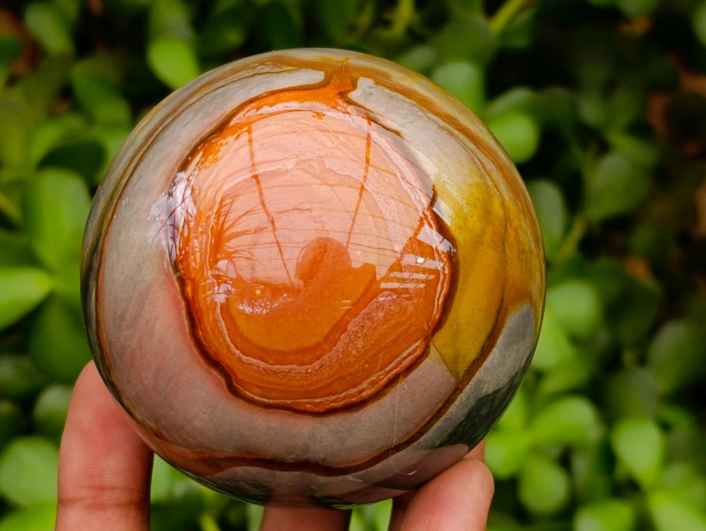 Polished Polychrome Jasper Spheres x 3 From NW Coast, Madagascar