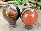 Polished Polychrome Jasper Spheres x 3 From NW Coast, Madagascar